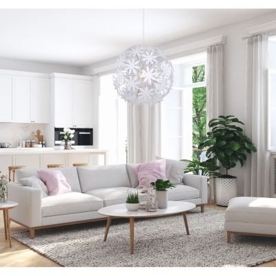 Globo Lighting Stella lampa wisząca 1x60W biała 15024