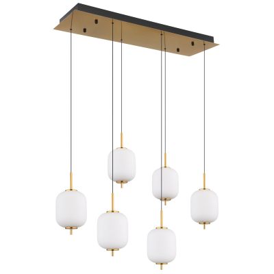 Globo Lighting Ewald lampa wisząca 6x40 W mosiądz 15217-6