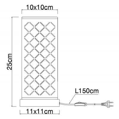 Globo Lighting Clarke lampa stołowa 1x40W czarna/złota 15229T1