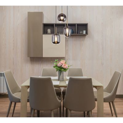 Globo Lighting Blacky I lampa wisząca 3x40W mosiądz/szkło przydymione 15345-3MM