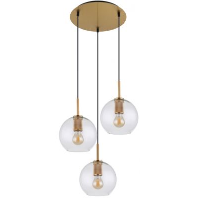 Globo Lighting Adara lampa wisząca 3x60 W mosiądz 15462H1