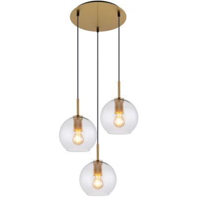 Globo Lighting Adara lampa wisząca 3x60 W mosiądz 15462H1