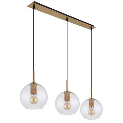 Globo Lighting Adara lampa wisząca 3x60 W mosiądz 15462H2