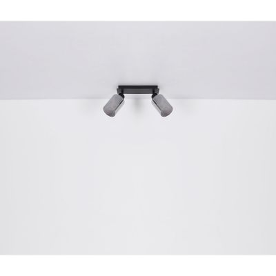 Globo Lighting Hadera lampa podsufitowa 2x15W czarny mat/przydymiony 15465-2