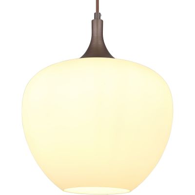 Globo Lighting Maxy lampa wisząca 1x60W brązowy/szkło opalizowane 15548H1C