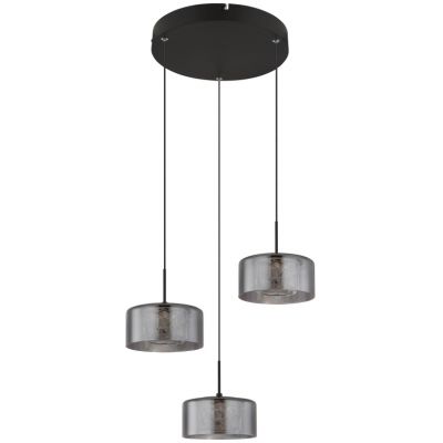 Globo Lighting Fogsy lampa wisząca 3x24 W czarna 15634-3