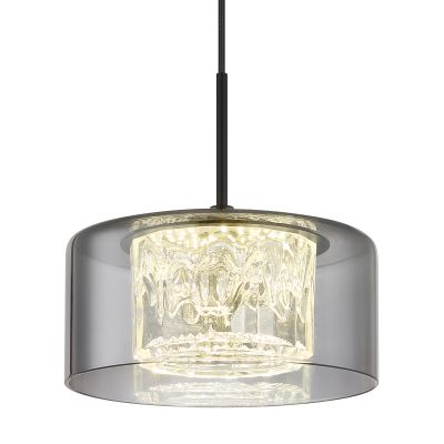 Globo Lighting Fogsy lampa wisząca 1x6 W czarna 15634