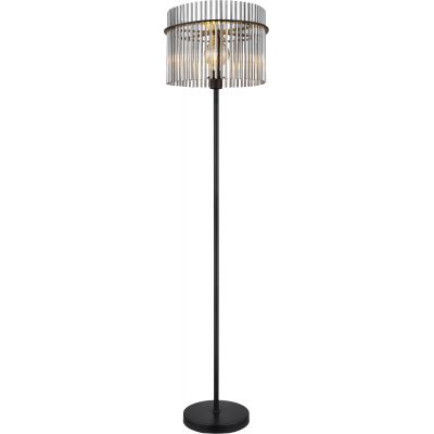 Globo Lighting Gorley lampa stojąca 1x60W czarny mat/przydymiony 15698S