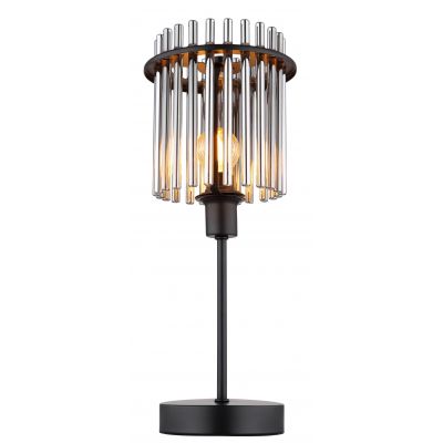 Globo Lighting Gorley lampa stołowa 1x40W czarny mat/przydymiony 15698T