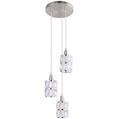 Globo Lighting Wolli lampa wisząca 3x40W chrom/kryształ 15760-3