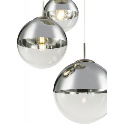 Globo Lighting Varus lampa wisząca 3x40W chrom/przezroczysty 15851-3