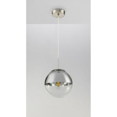 Globo Lighting Varus lampa wisząca 1x40W chrom/przezroczysty 15851