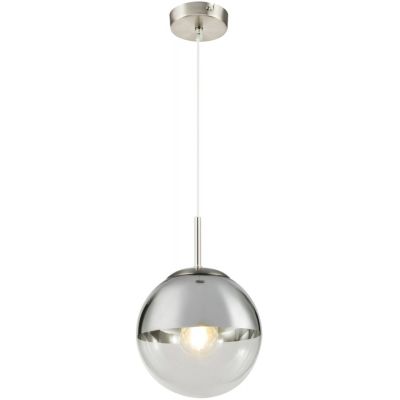 Globo Lighting Varus lampa wisząca 1x40W chrom/przezroczysty 15851