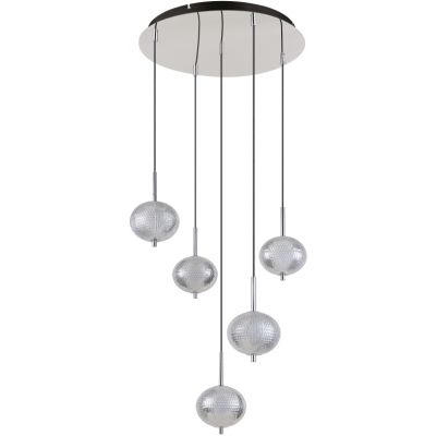 Globo Lighting Aida lampa wisząca 5x33 W chrom 16042-5HC