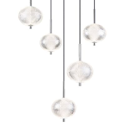 Globo Lighting Aida lampa wisząca 5x33 W chrom 16042-5HC