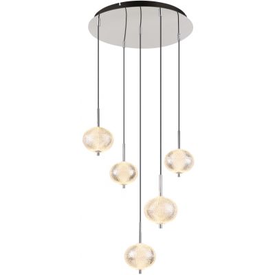 Globo Lighting Aida lampa wisząca 5x33 W chrom 16042-5HC