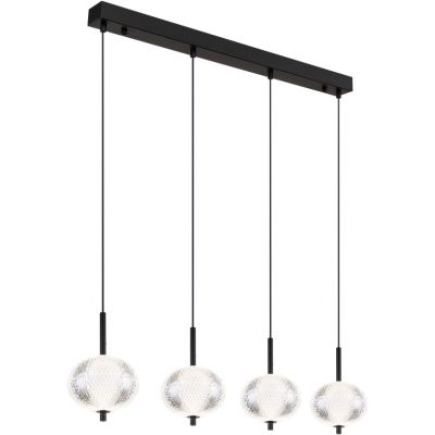 Globo Lighting Aida lampa wisząca 4x23 W czarna 16042-4H