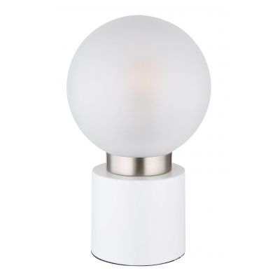 Globo Lighting Marka lampa stołowa 1x25W biały mat/szkło opal satynowe 21003WN