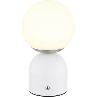 Globo Lighting Julsy lampa stołowa 1x2,5W LED biały mat/nikiel mat 21006W