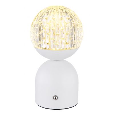 Globo Lighting Julsy lampa stołowa 1x2,5W LED biały mat/przezroczysty 21007W