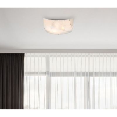 Globo Lighting Paranja plafon 2x60W biały/szkło satynowe 40403-2