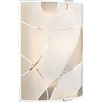 Globo Lighting Paranja kinkiet 1x60W biała/szkło satynowe 40403W2