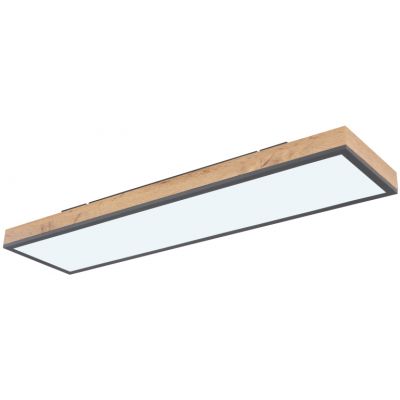 Globo Lighting Doro plafon 1x24 W biały-drewno-grafitowy 416080WD4-CCT