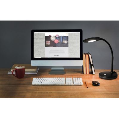 Globo Lighting Carmen lampa biurkowa 1x4,6 W czarna 52290108