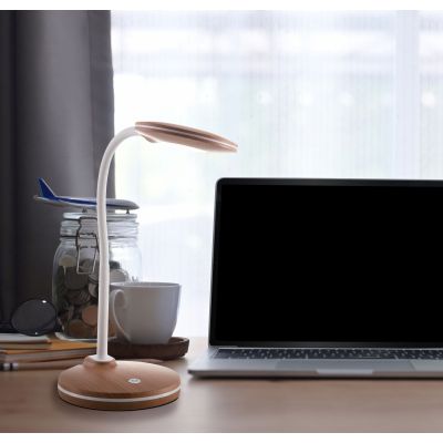 Globo Lighting Carmen lampa biurkowa 1x4,6 W drewno 52290146