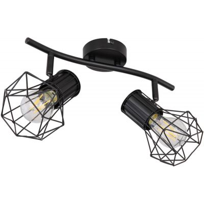 Globo Lighting Priska lampa podsufitowa 2x40W czarny 54017-2
