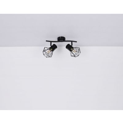 Globo Lighting Priska lampa podsufitowa 2x40W czarny 54017-2