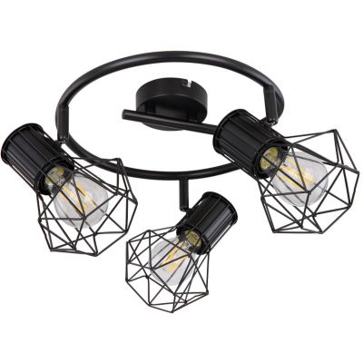Globo Lighting Priska lampa podsufitowa 3x40W czarna 54017-3