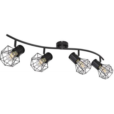 Globo Lighting Priska lampa podsufitowa 4x40W czarna 54017-4