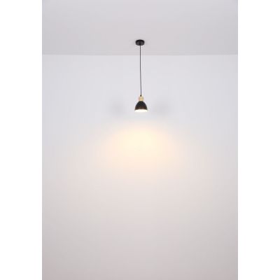 Globo Lighting Wiho lampa wisząca 1x40W czarna/drewno 54018HS