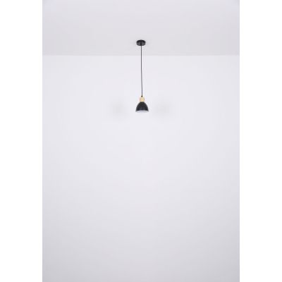 Globo Lighting Wiho lampa wisząca 1x40W czarna/drewno 54018HS