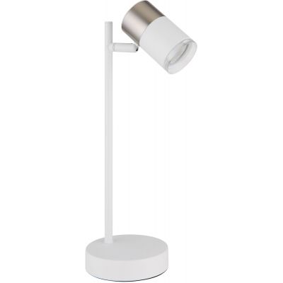 Globo Lighting Brisbon lampa biurkowa 1x5 W biała-nikiel 57851T