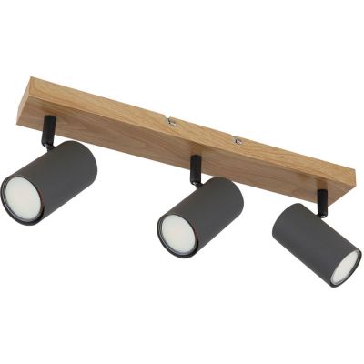 Globo Lighting Robby lampa podsufitowa 3x35W grafit/drewno 57911-3G