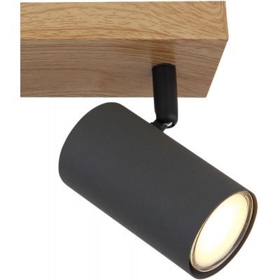Globo Lighting Robby lampa podsufitowa 3x35W grafit/drewno 57911-3G