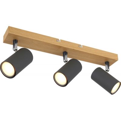 Globo Lighting Robby lampa podsufitowa 3x35W grafit/drewno 57911-3G