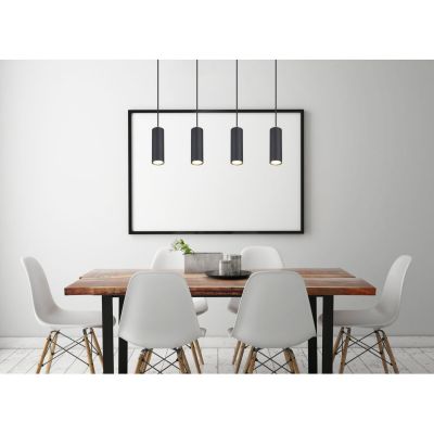 Globo Lighting Robby lampa wisząca 4x35W czarny mat 57911-4HB