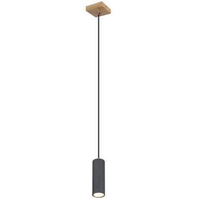 Globo Lighting Robby lampa wisząca 1x35W grafit/drewno 57911HG