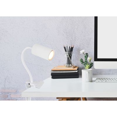 Globo Lighting Robby lampa biurkowa 1x25W biała 57911KW