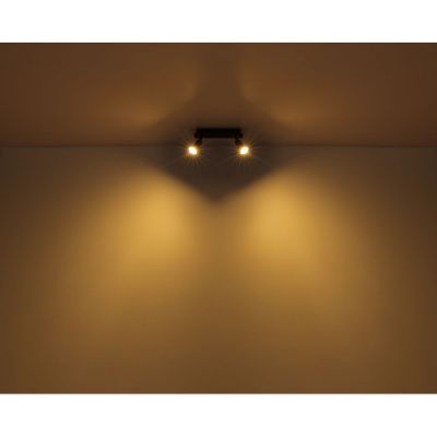 Globo Lighting Drew kinkiet 2x35W czarny mat/drewno 57998-2W