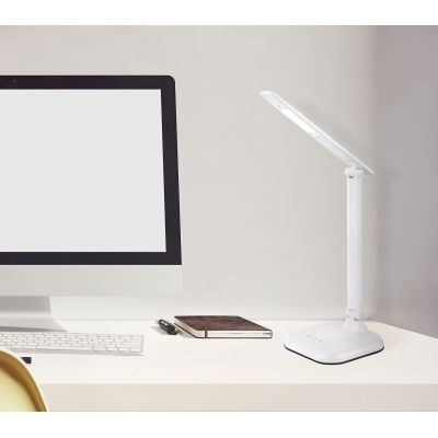 Globo Lighting Davos lampa biurkowa 1x7 W biała 58209W