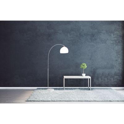Globo Lighting Newcastle lampa stojąca 1x40W biała/satyna/marmur 58227