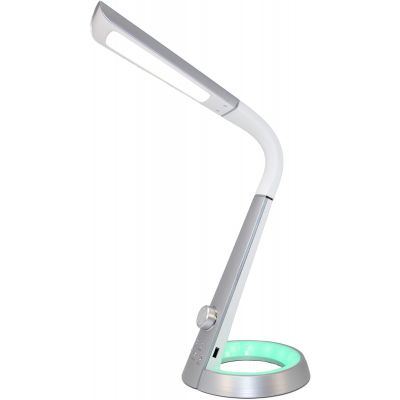 Globo Lighting Mitti lampka RGB 1x8 W biała-srebrna 58376S