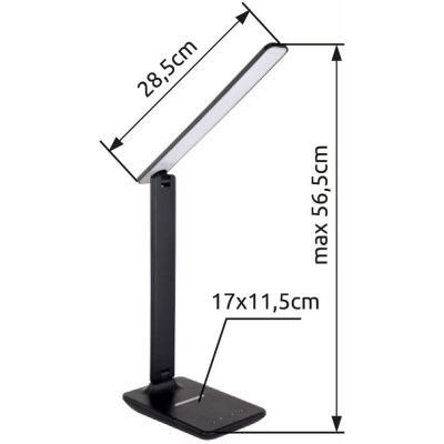 Globo Lighting Bulla lampa biurkowa 1x5 W czarna 58400S