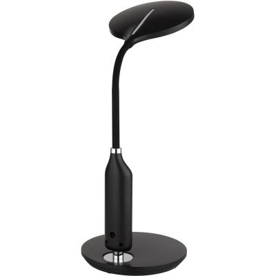 Globo Lighting Fruggy lampa biurkowa 1x9 W czarna-chrom 58435B