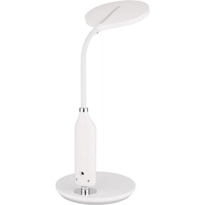 Globo Lighting Fruggy lampa biurkowa 1x9 W biała-chrom 58435W