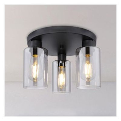 Globo Lighting Hadera lampa podsufitowa 3x60W czarny mat/przydymiony 15465-3D